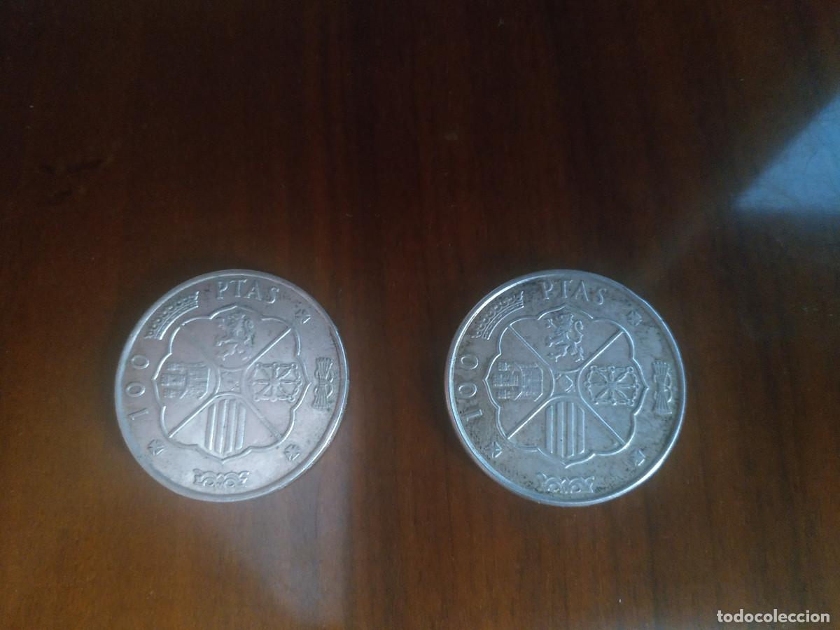 Monedas Franco: LOTE DOS MONEDAS 100 PESETAS PLATA FRANCO 1966