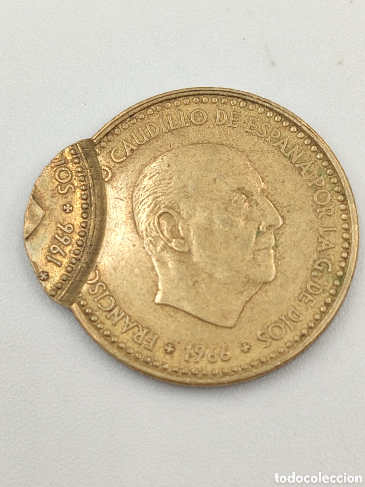 Monedas Franco: Peseta de Franco error de acu&ntilde;acion