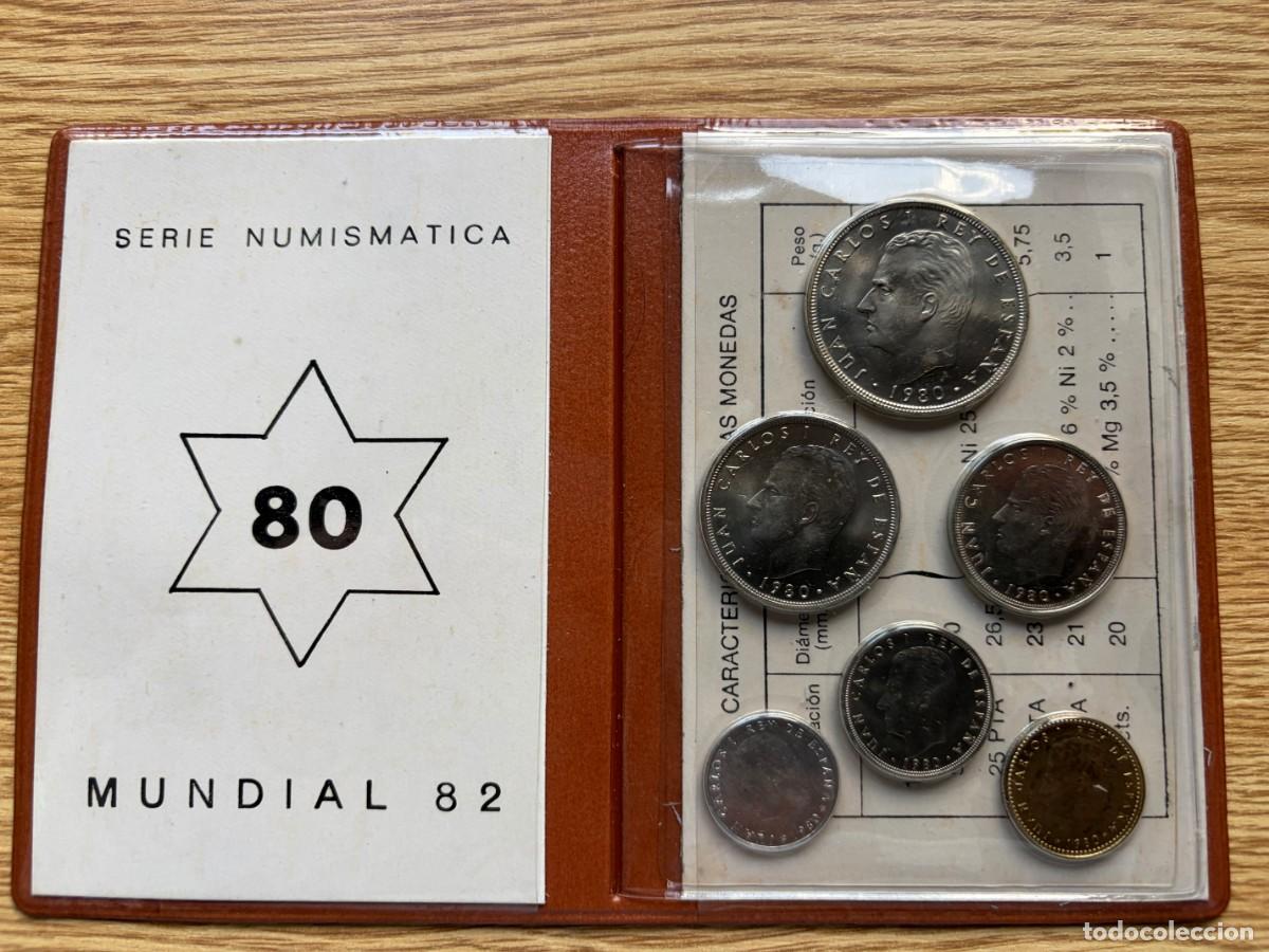 Monedas Franco: ESPA&Ntilde;A - Cartera serie numism&aacute;tica a&ntilde;o 1980 - FNMT (Mundial de futbol&acute;82)