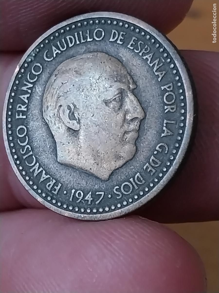 Monedas Franco: PESETA 1947 ESTRELLAS - . ILEGIBLES **-- *-* MONEDA ORIGINAL CIRCULADA ESTADO ESPA&Ntilde;OL