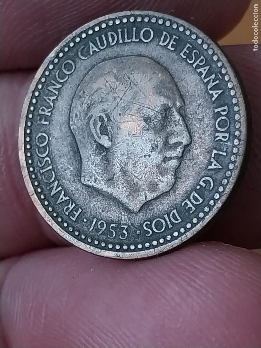 Monedas Franco: PESETA 1947 ESTRELLAS - .. ILEGIBLES **-- *-* MONEDA ORIGINAL CIRCULADA ESTADO ESPA&Ntilde;OL