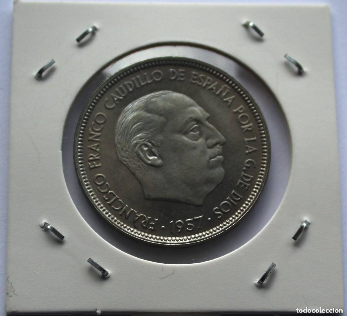 Monedas Franco: MONEDA DE 50 PESETAS FRANCO 1957 ESTRELLA 75 SIN CIRCULAR