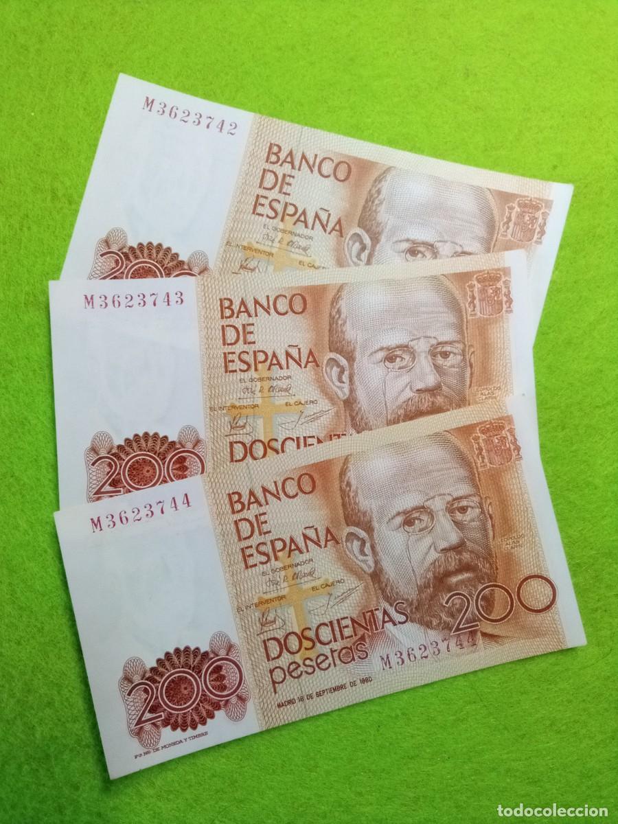 Monedas Franco: Trio de Billetes espa&ntilde;oles un billete original de Espa&ntilde;a