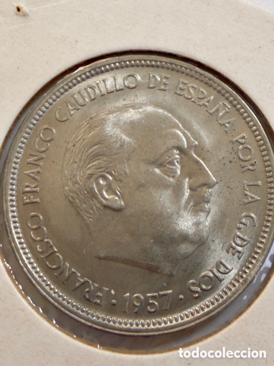 Monedas Franco: 50 Pesetas 1957 (58) Franco &ndash; SC &ndash; Sin Circular &ndash; Excelente Ejemplar