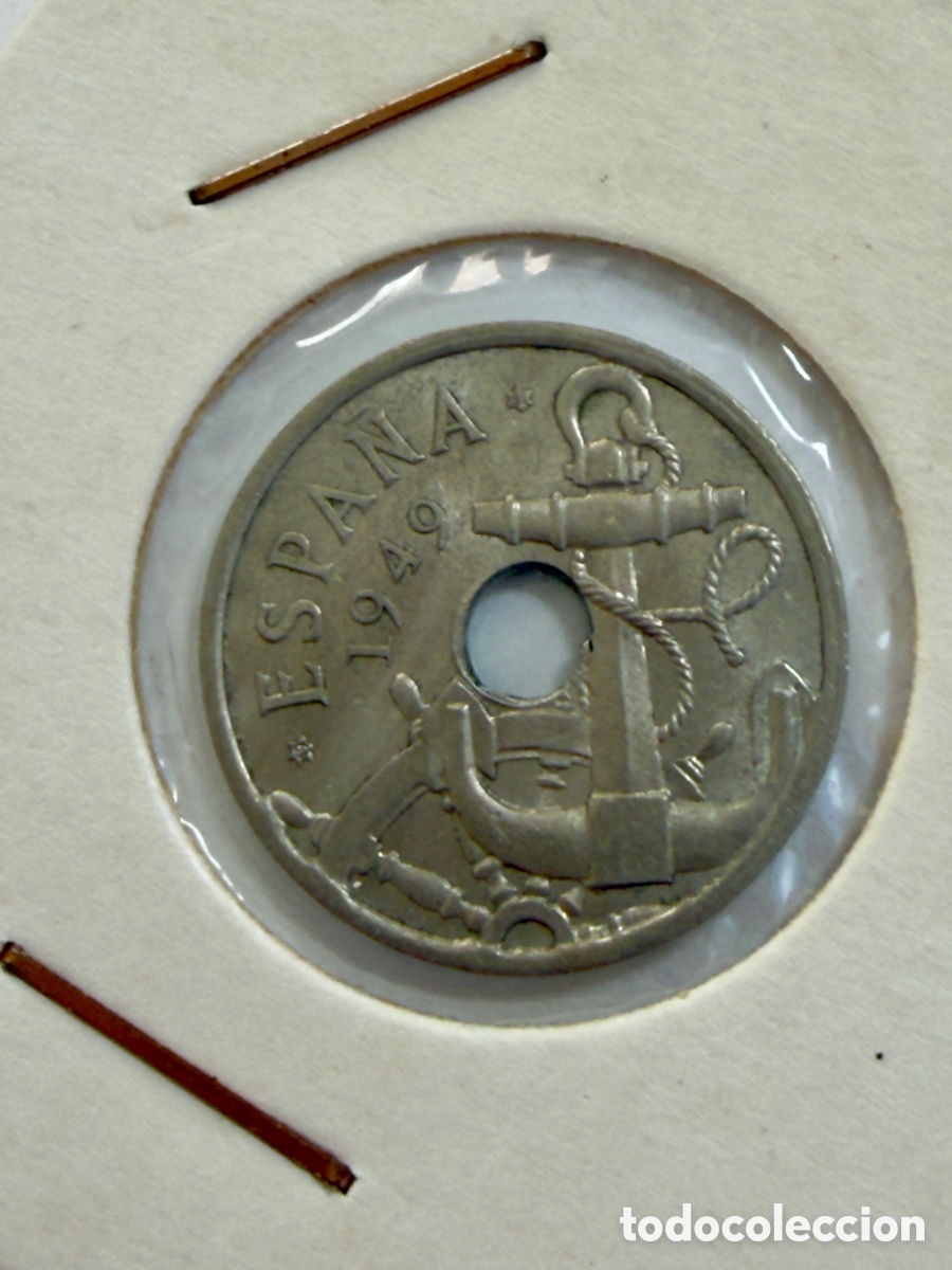 Monedas Franco: 50 C&eacute;ntimos 1949 (51) Flechas Invertidas &ndash; EBC &ndash; Variante Escasa &ndash; Franco