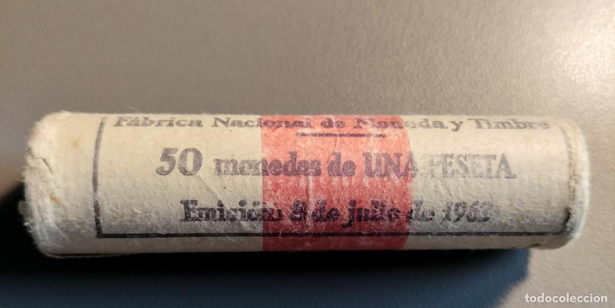 Monedas Franco: CARTUCHO ENTERO DE MONEDAS DE 1 PESETA 1963 - ESTRELLA 75