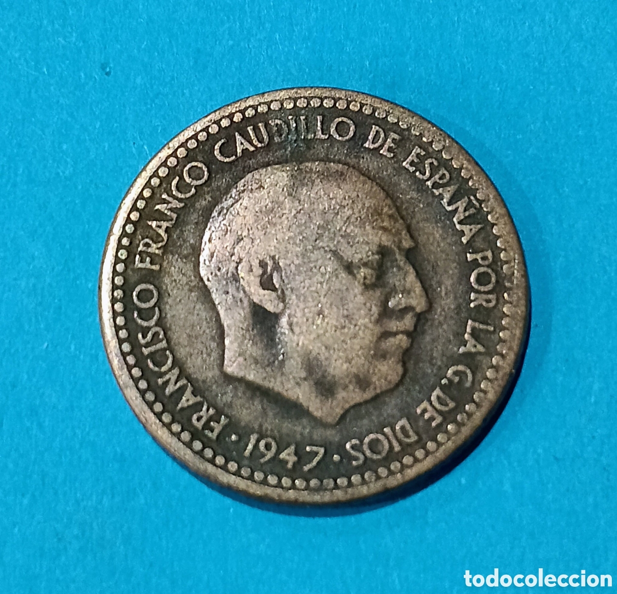 Monedas Franco: 1 Peseta 1947 *53 Estado Espa&ntilde;ol . M&aacute;s monedas en mi perfil.
