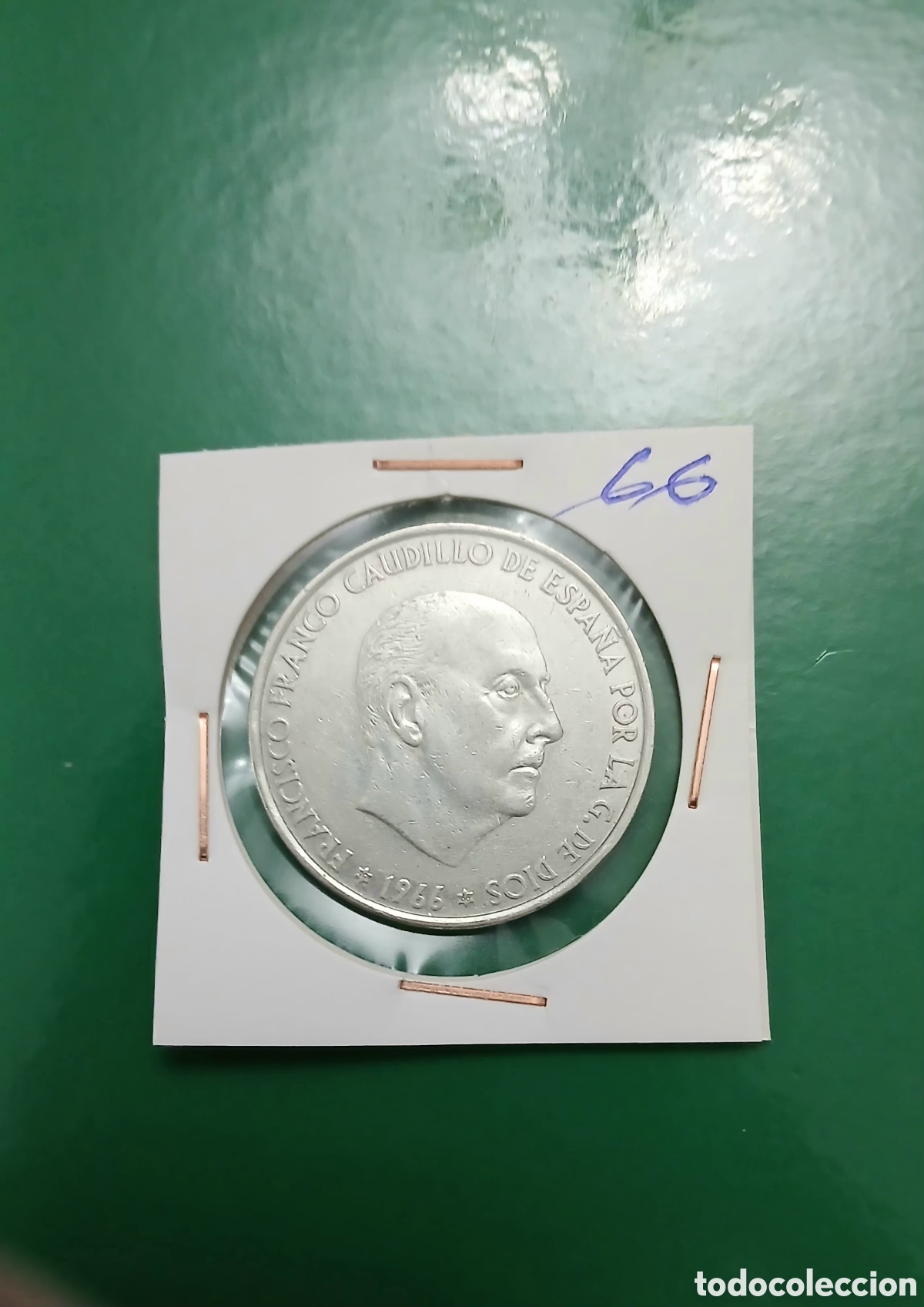 Monedas Franco: 100 PESETAS DE PLATA 1966*66 EBC+++