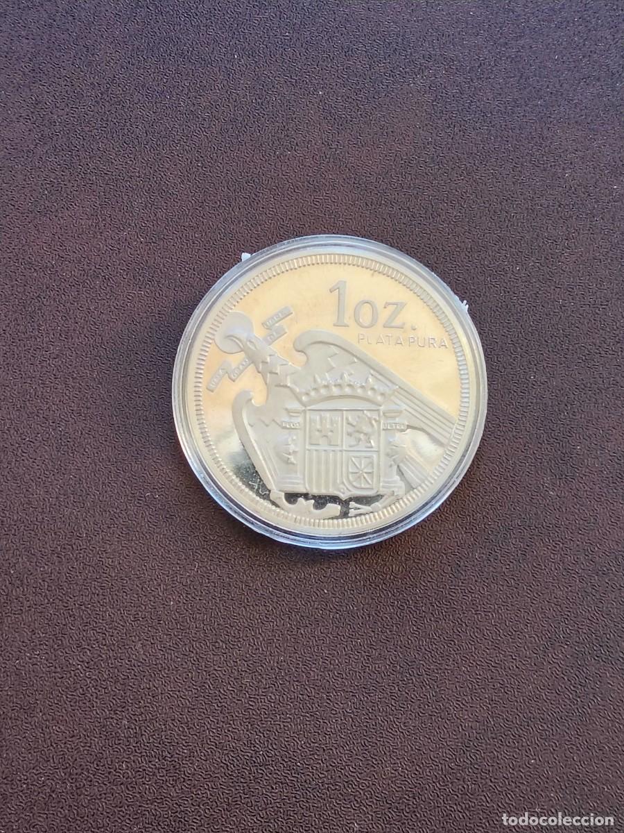 Monedas Franco: MONEDA MEDALLA DE UNA ONZA DE PLATA PURA.DE FRANCISCO FRANCO.CALIDAD PROOF.