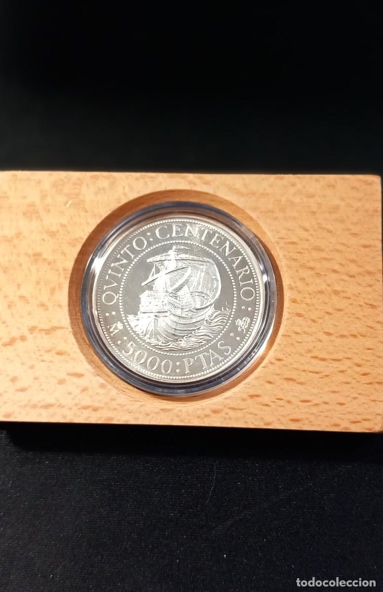 Monedas Franco: MONEDA PLATA 5000 PESETAS PLATA - QUINTO CENTENARIO
