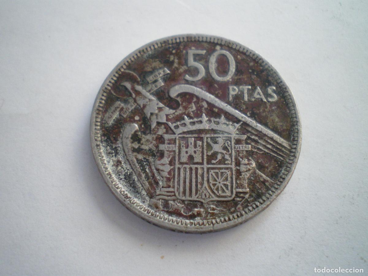 Monedas Franco: 50 PESETAS 1957, 19-58, FRANCO