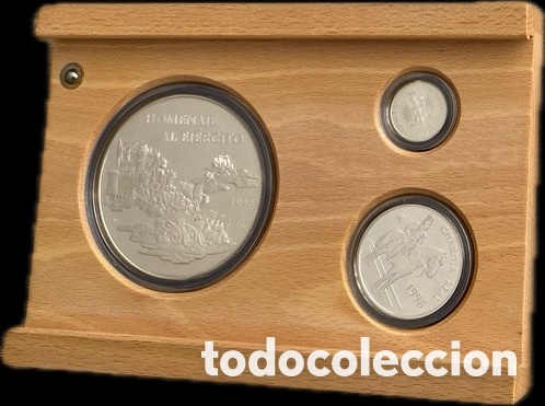 Franco Coins: Colecci&oacute;n Plata EURO 1998 Ej&eacute;rcito de Tierra FNMT PROOF Completa (1-5-25) + Estuche