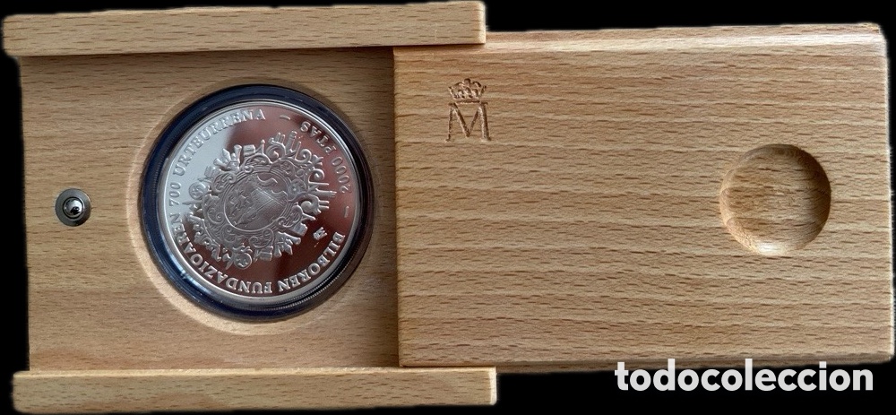 Monedas Franco: REALES (700 ANIVERSARIO DE LA FUNDACI&Oacute;N DE LA VILLA DE BILBAO) CALIDAD: PROOF