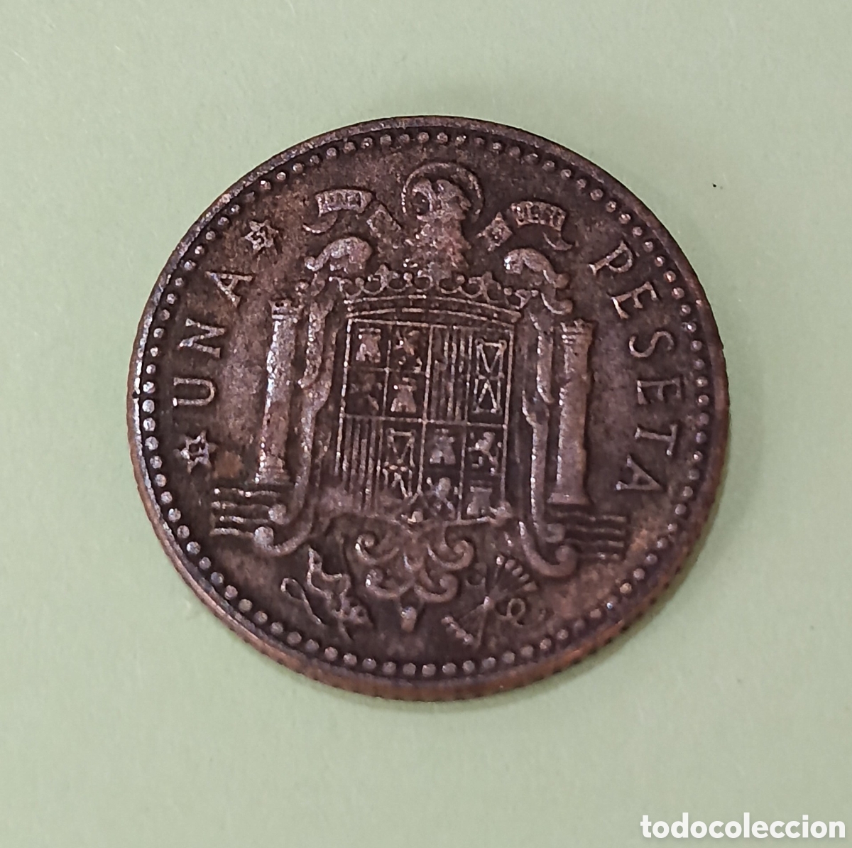 Monedas Franco: 1 Peseta Estado Espa&ntilde;ol 1947 *52 .