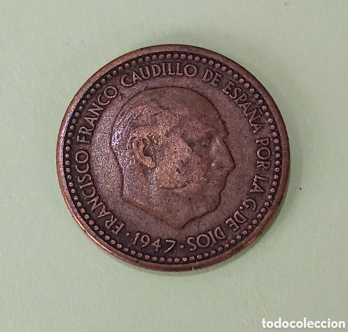 Monedas Franco: 1 Peseta Estado Espa&ntilde;ol 1947 *54