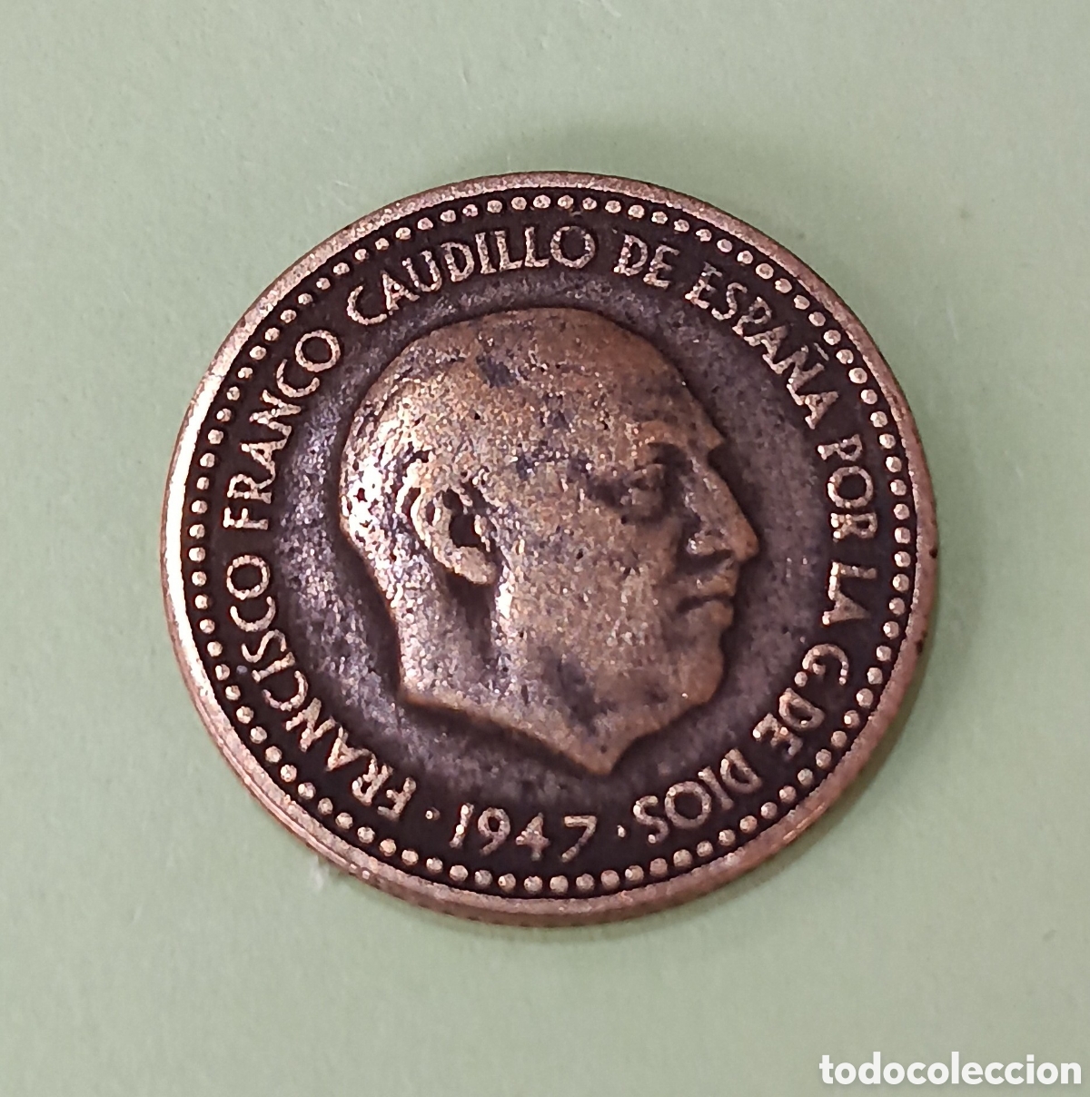 Monedas Franco: 1 Peseta Estado Espa&ntilde;ol 1947 *53