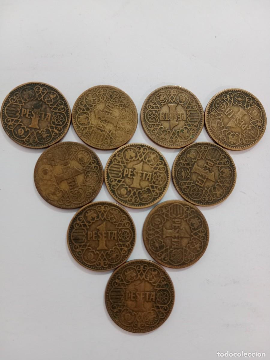 Monedas Franco: Lote 10 pesetas 1944