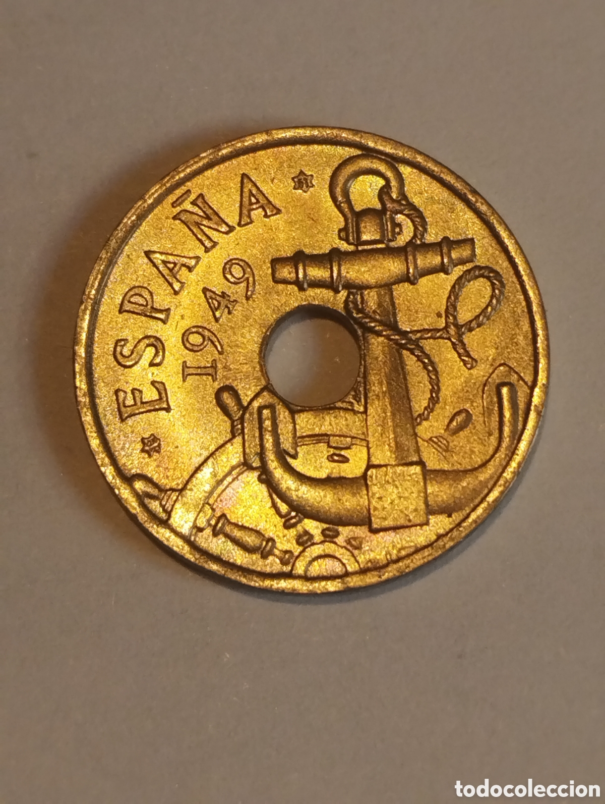Monedas Franco: 50cts a&ntilde;o 1949 estrella 51 sin circular error flechas invertidas