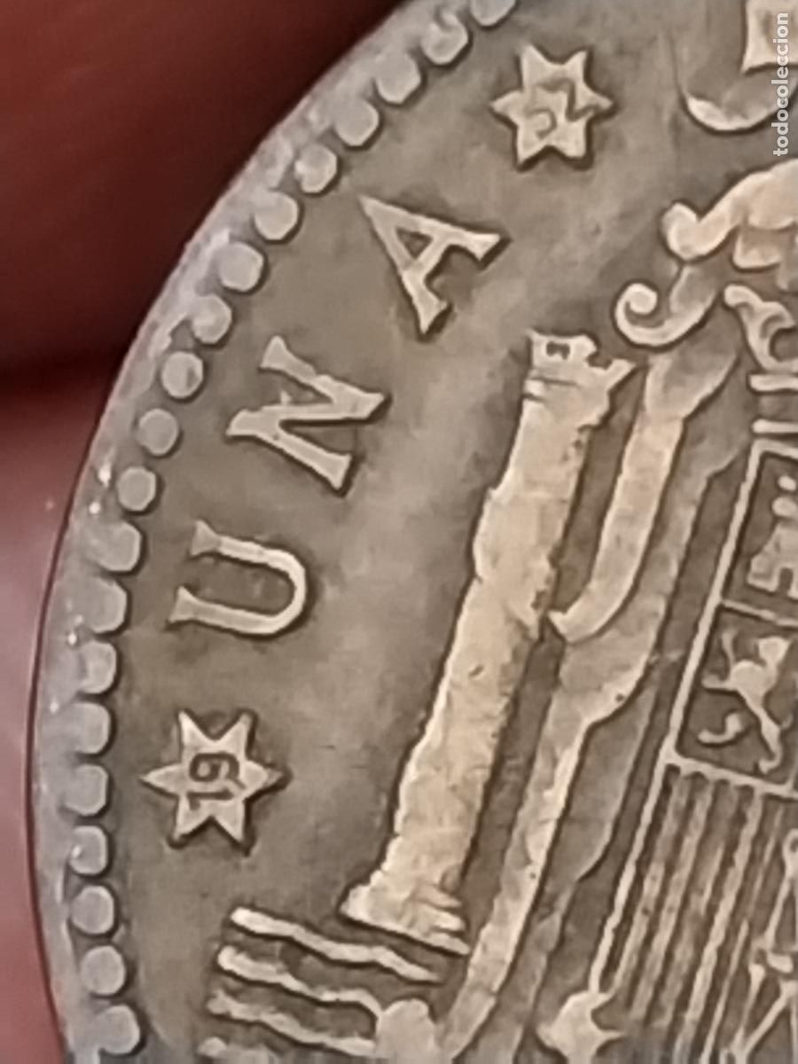 Monedas Franco: 1947 PESETA PTA ESTRELLA 19 52 ESTADO ESPA&Ntilde;OL MONEDA ORIGINAL CIRCULADA +++