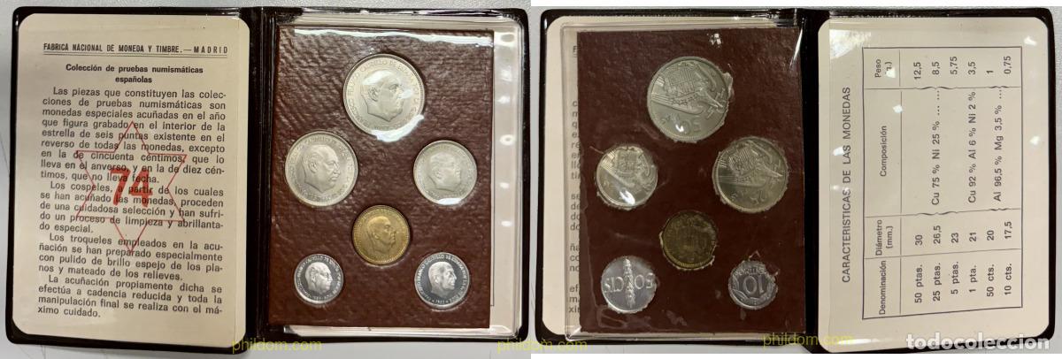 Monedas Franco: 3983 ESPA&Ntilde;A 1974 CARTERA OFICIAL 1974 ESTRELLA 74- FRANCO