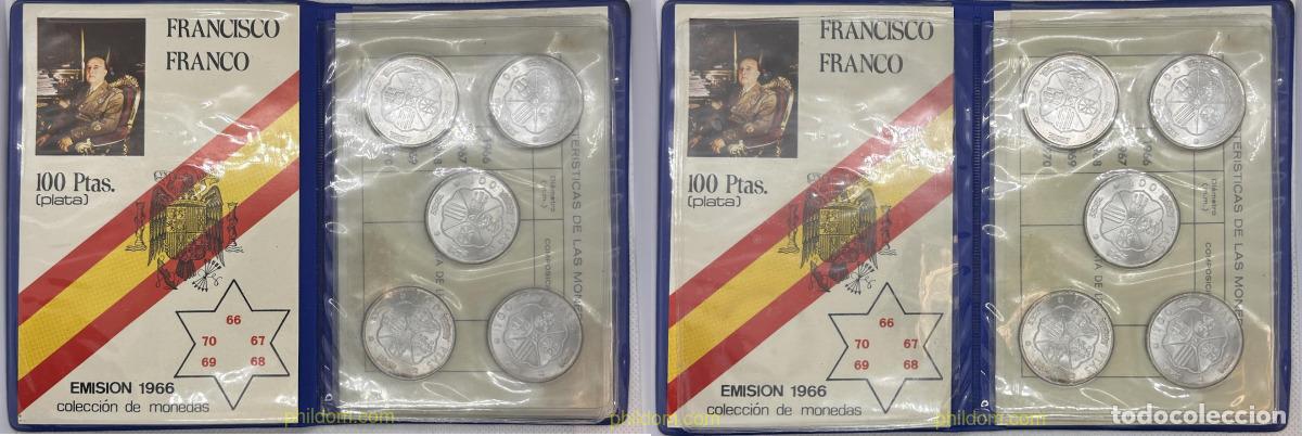 Monedas Franco: 4873 ESPA&Ntilde;A 1966 CARTERA FNMT 100 PESETAS FRANCO 1966