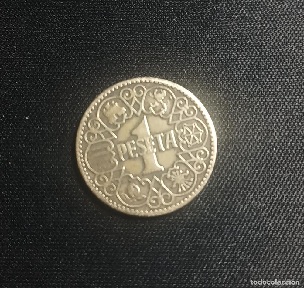 Monedas Franco: 1 peseta acu&ntilde;ada en Espa&ntilde;a en el a&ntilde;o 1944