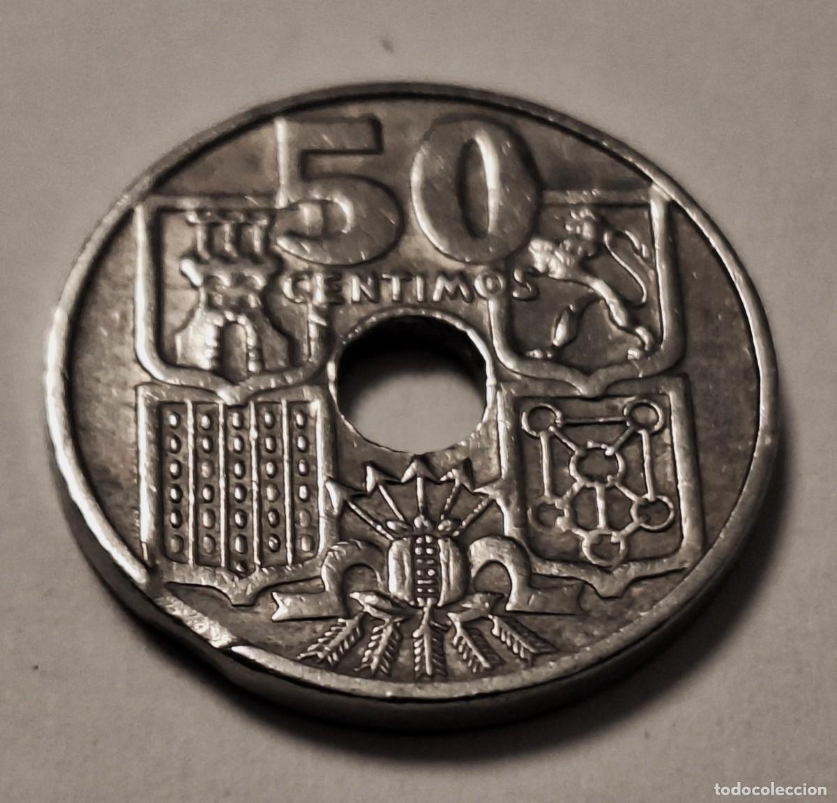 Monedas Franco: ESPA&Ntilde;A - MONEDA 50 CENTIMOS DEL A&Ntilde;O 1949 - ESTRELLA IRRECONOCIBLE - BIEN CONSERVADA