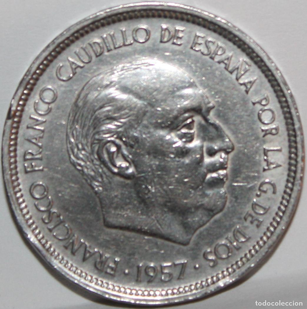 Monedas Franco: Moneda de 50 Pesetas 1957 60