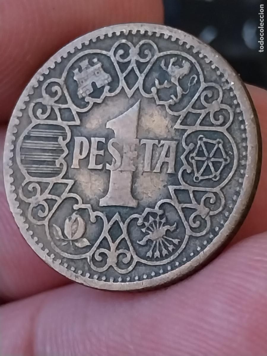 Monedas Franco: PESETA 1944 ESTADO ESPA&Ntilde;OL MONEDA ORIGINAL CIRCULADA
