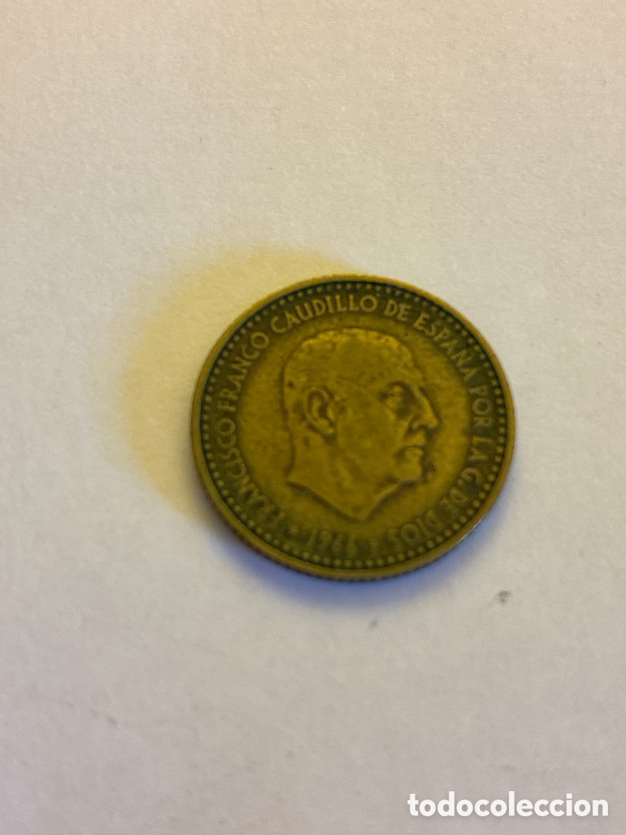 Monedas Franco: Moneda de 1 peseta acu&ntilde;ada en 1966