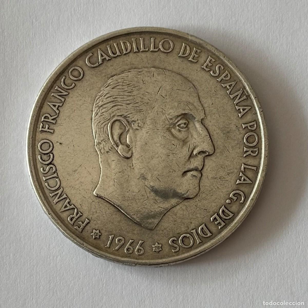 Monedas Franco: MONEDA DE 100 PESETAS FRANCO DE 1966 ESTRELLA 70 (FOTO) PLATA