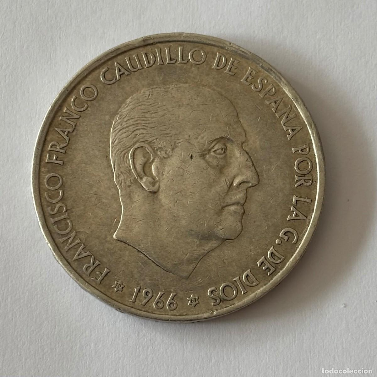 Monedas Franco: MONEDA DE 100 PESETAS FRANCO DE 1966 ESTRELLA 67 (FOTO) PLATA
