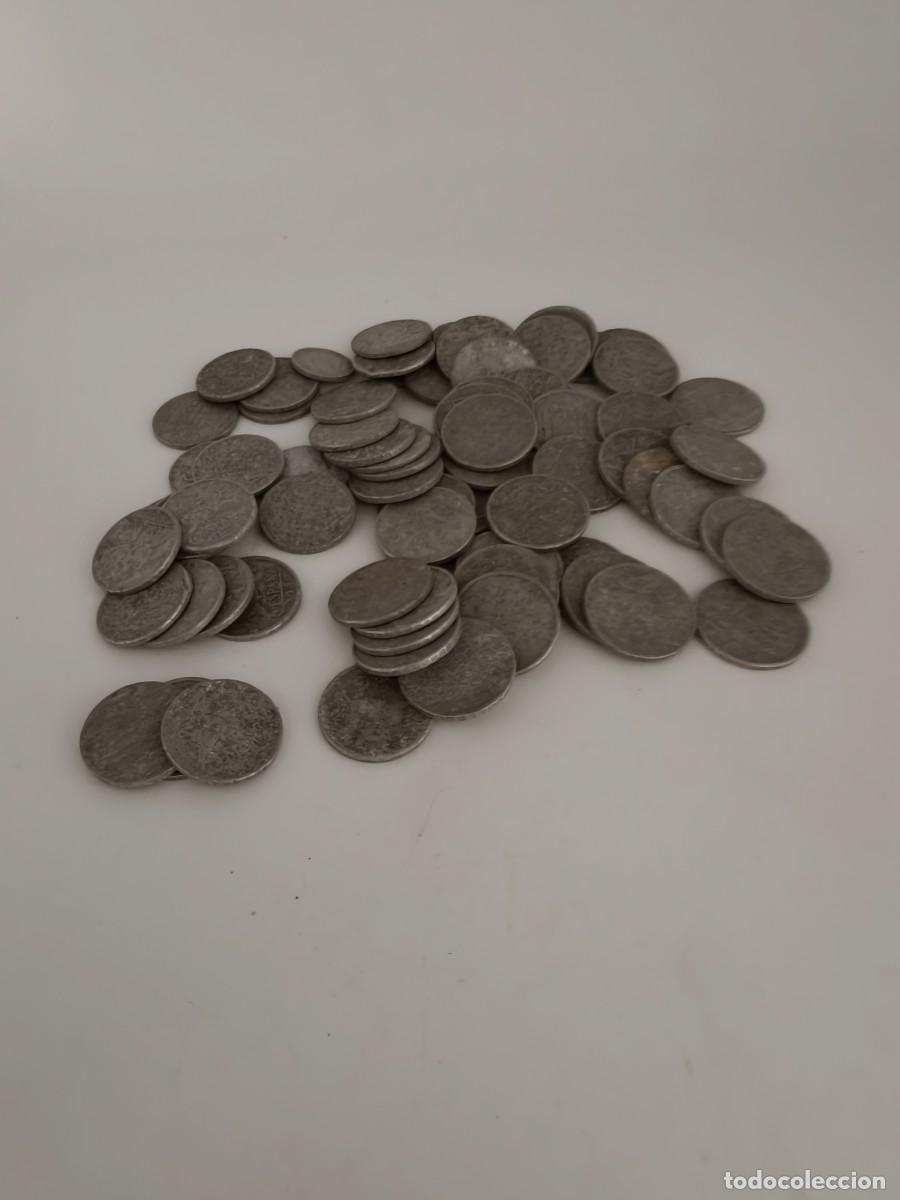 Monedas Franco: Lote de 10 centimos grandes, de aluminio Franco como seve en las fotos.