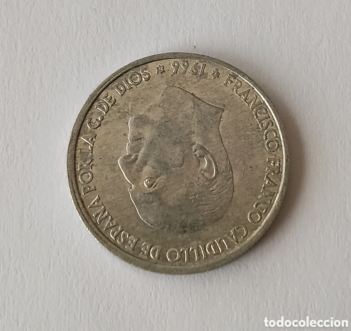 Monedas Franco: Escasa 50 C&eacute;ntimos Franco 1966 *72 con error ( en C de Francisco) - Foto 3