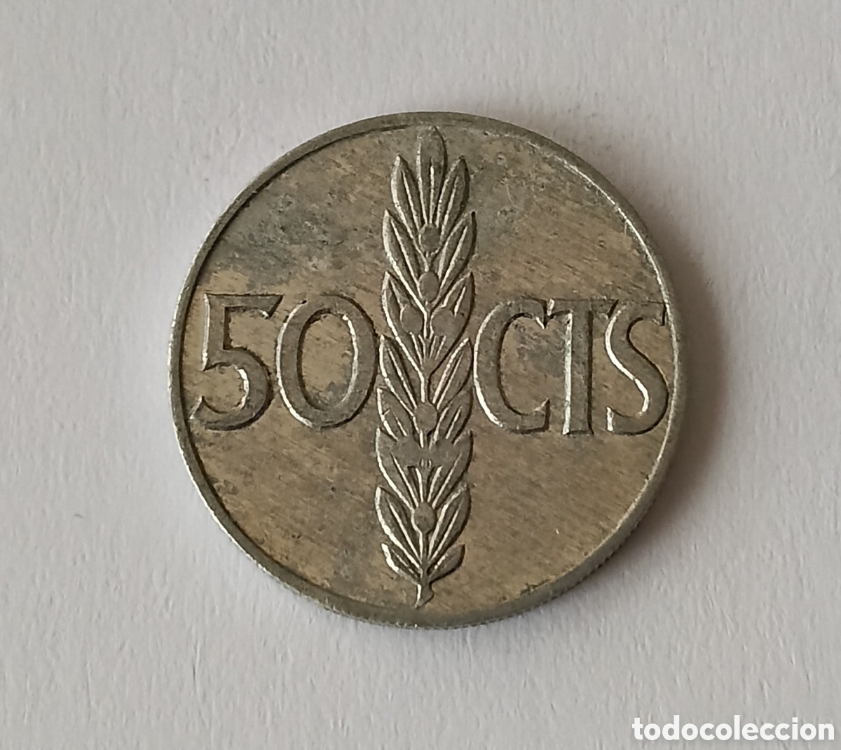 Monedas Franco: Escasa 50 C&eacute;ntimos Franco 1966 *72 con error ( en C de Francisco) - Foto 6