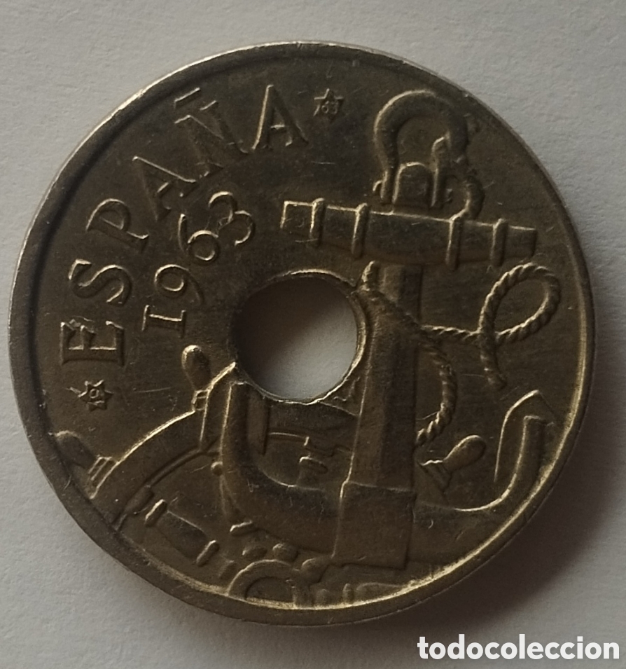 Monedas Franco: MONEDA DE 50 C&Eacute;NTIMOS 1963 ESTRELLA 63 BUEN ESTADO