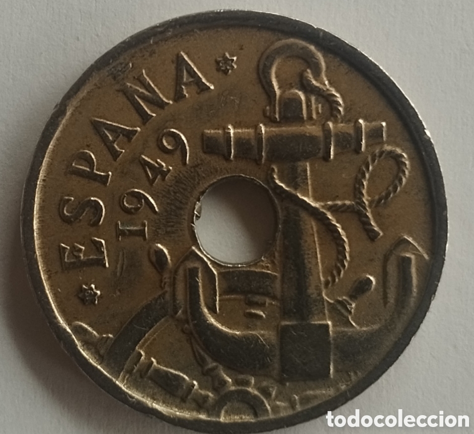 Monedas Franco: MONEDA DE 50 C&Eacute;NTIMOS 1949 ESTRELLA 52 BUEN ESTADO