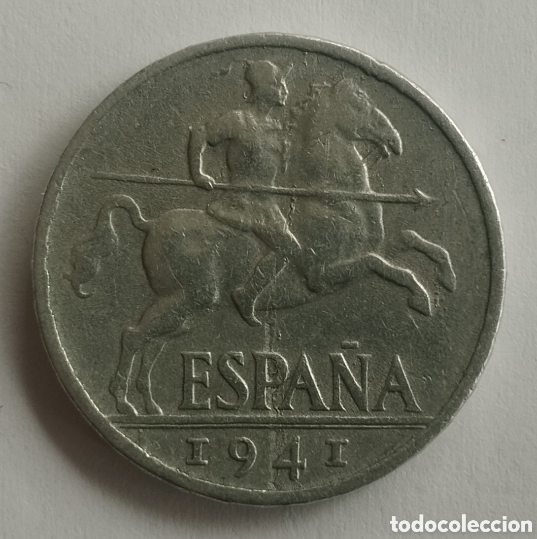 Monedas Franco: MONEDA DE 10 C&Eacute;NTIMOS 1941 JINETE (FOTO)