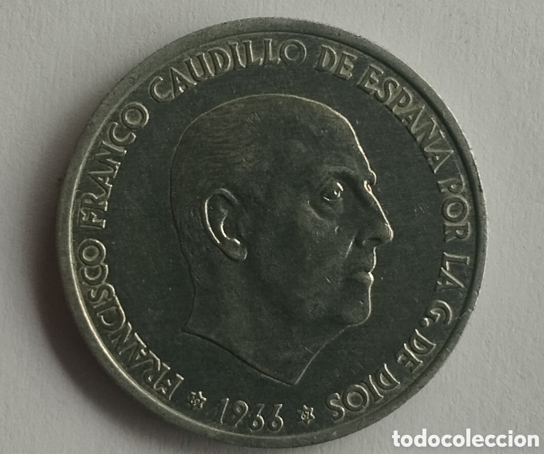Moedas Franco: MONEDA DE 50 C&Eacute;NTIMOS FRANCO 1966 ESTRELLA 67 EN MUY BUEN ESTADO (FOTO)