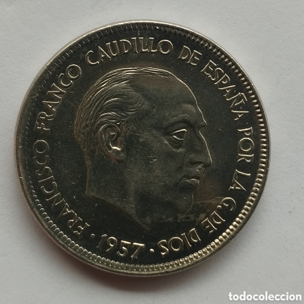 Monedas Franco: MONEDA DE 25 PESETAS FRANCO 1957 ESTRELLA 75 (FOTO)