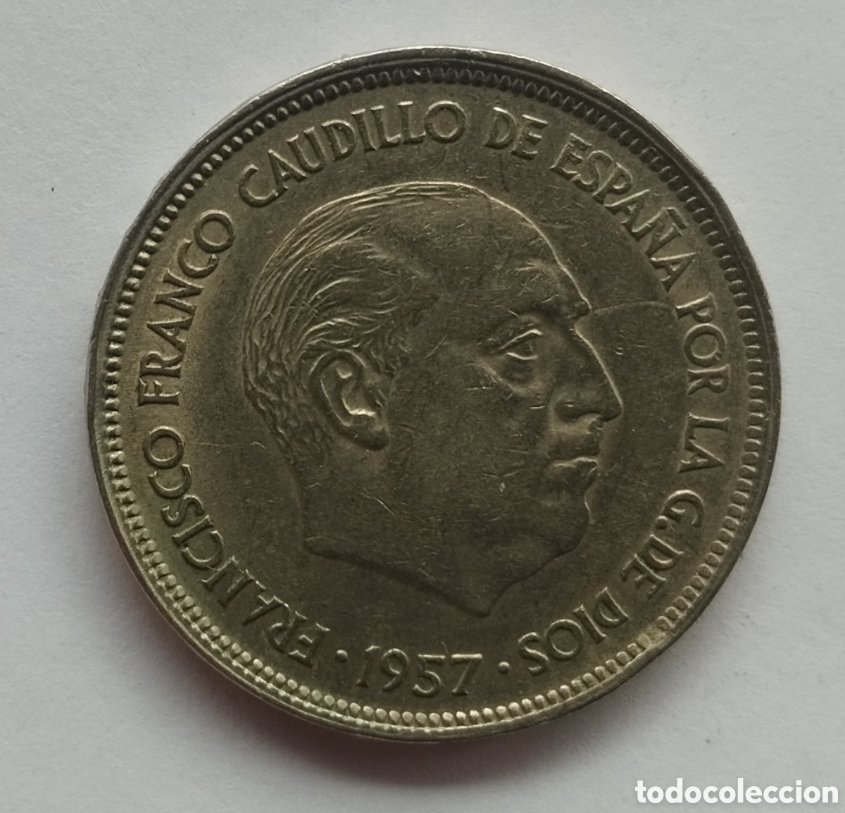 Monedas Franco: MONEDA DE 25 PESETAS FRANCO 1957 ESTRELLA 66 (FOTO)