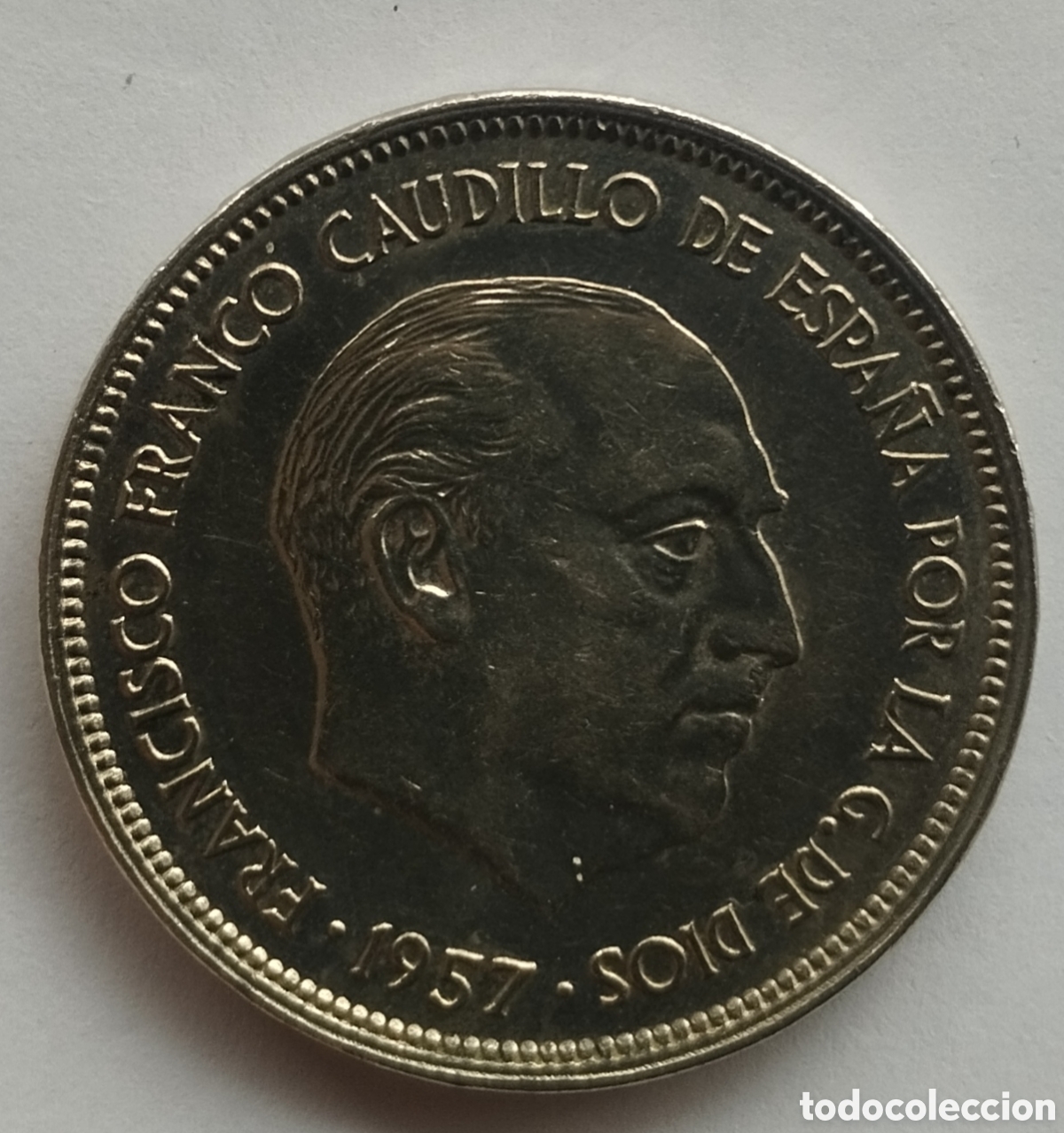 Monedas Franco: MONEDA DE 25 PESETAS FRANCO 1957 ESTRELLA 74 (FOTO)
