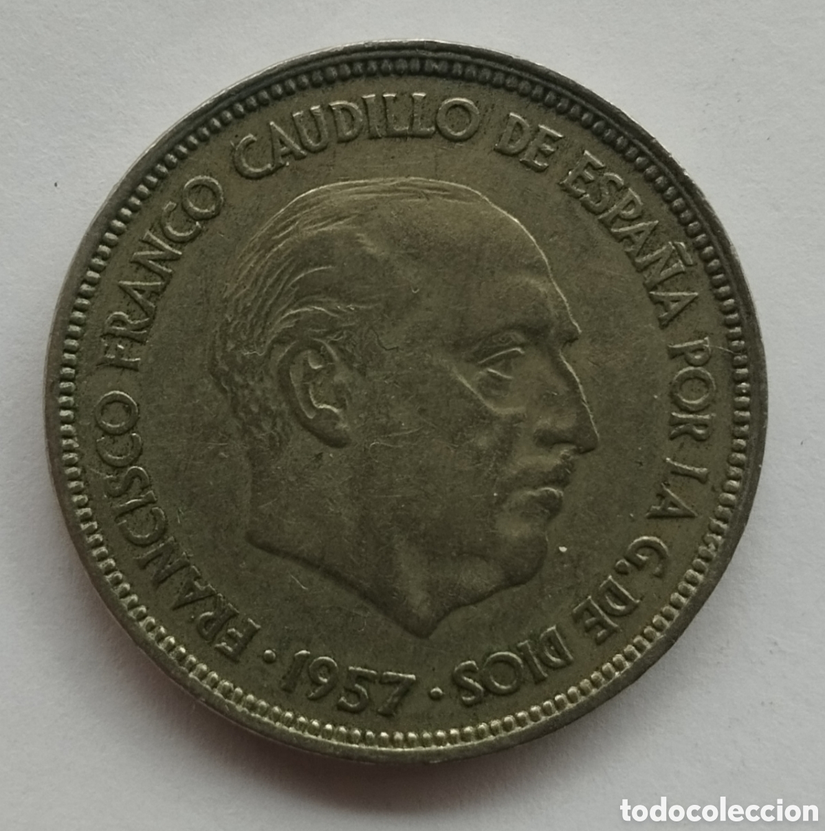 Monedas Franco: MONEDA DE 25 PESETAS FRANCO 1957 ESTRELLA 64 (FOTO)