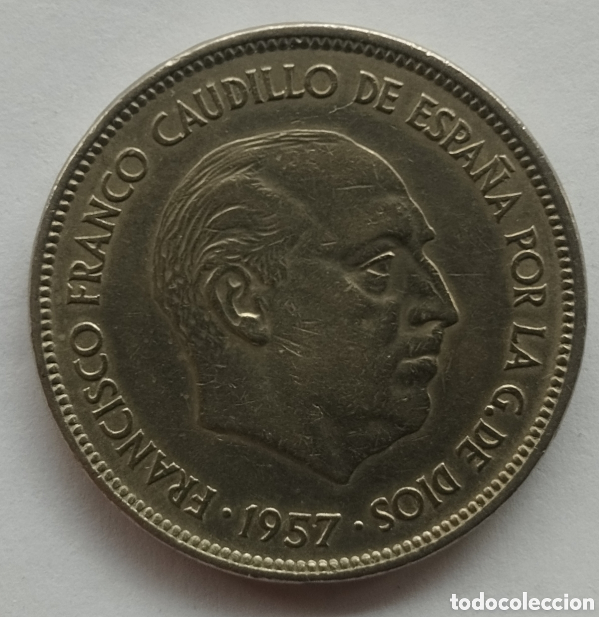 Monedas Franco: MONEDA DE 25 PESETAS FRANCO 1957 ESTRELLA 71 (FOTO)
