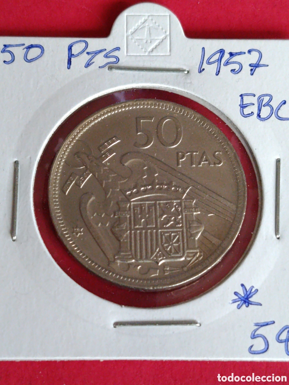 Monedas Franco: ESTADO ESPA&Ntilde;OL. 50 PESETAS DE 1957*58* EBC
