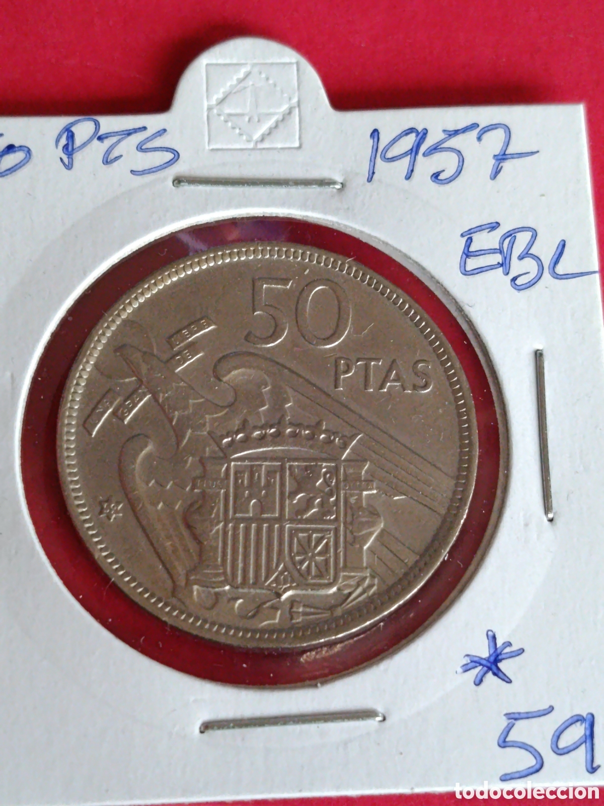Monedas Franco: ESTADO ESPA&Ntilde;OL. 50 PESETAS DE 1958*59. EBC.