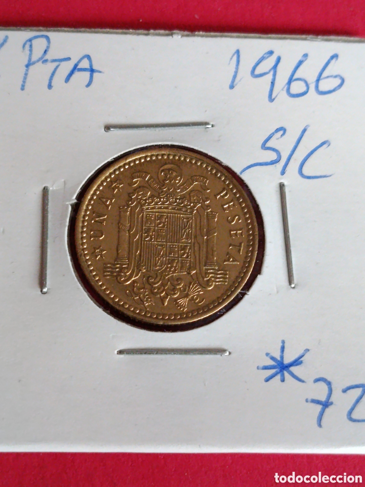 Monedas Franco: ESTADO ESPA&Ntilde;OL. 1 PESETA DE 1966*72* S/C