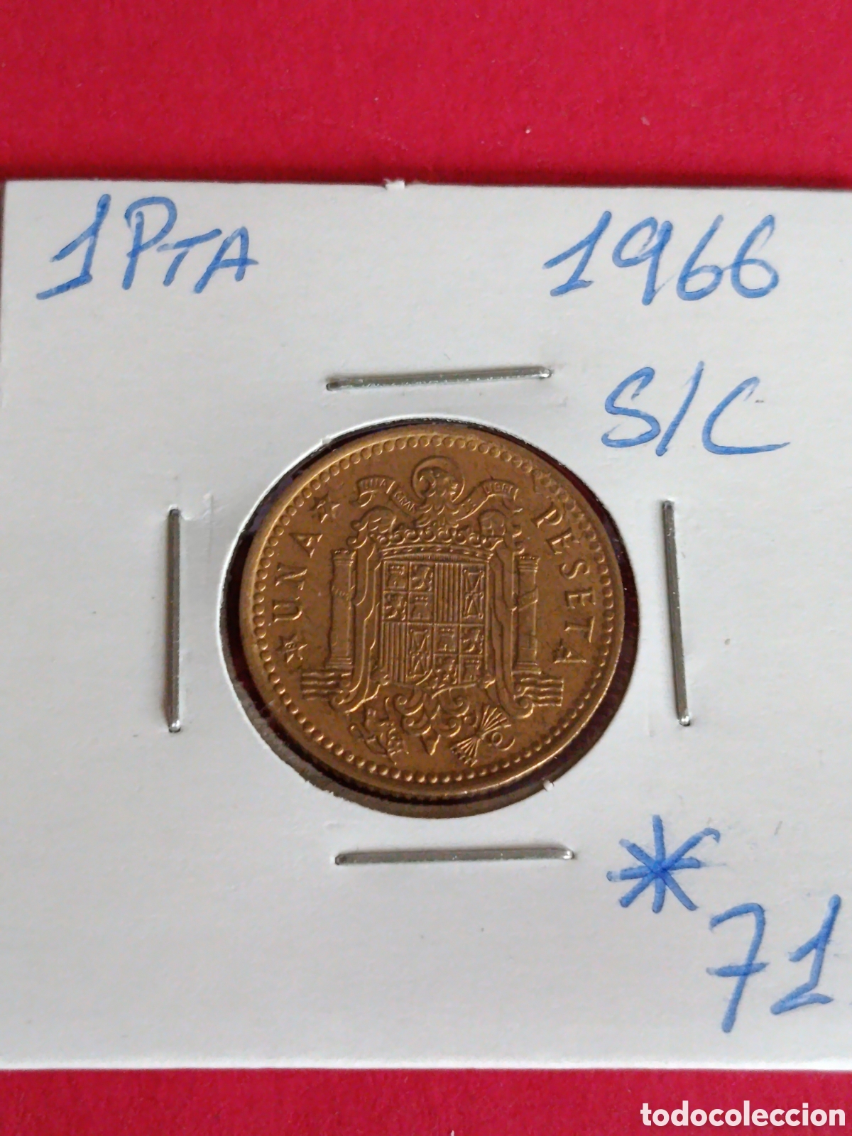 Monedas Franco: ESTADO ESPA&Ntilde;OL. 1 PESETA DE 1966*71* S/CM