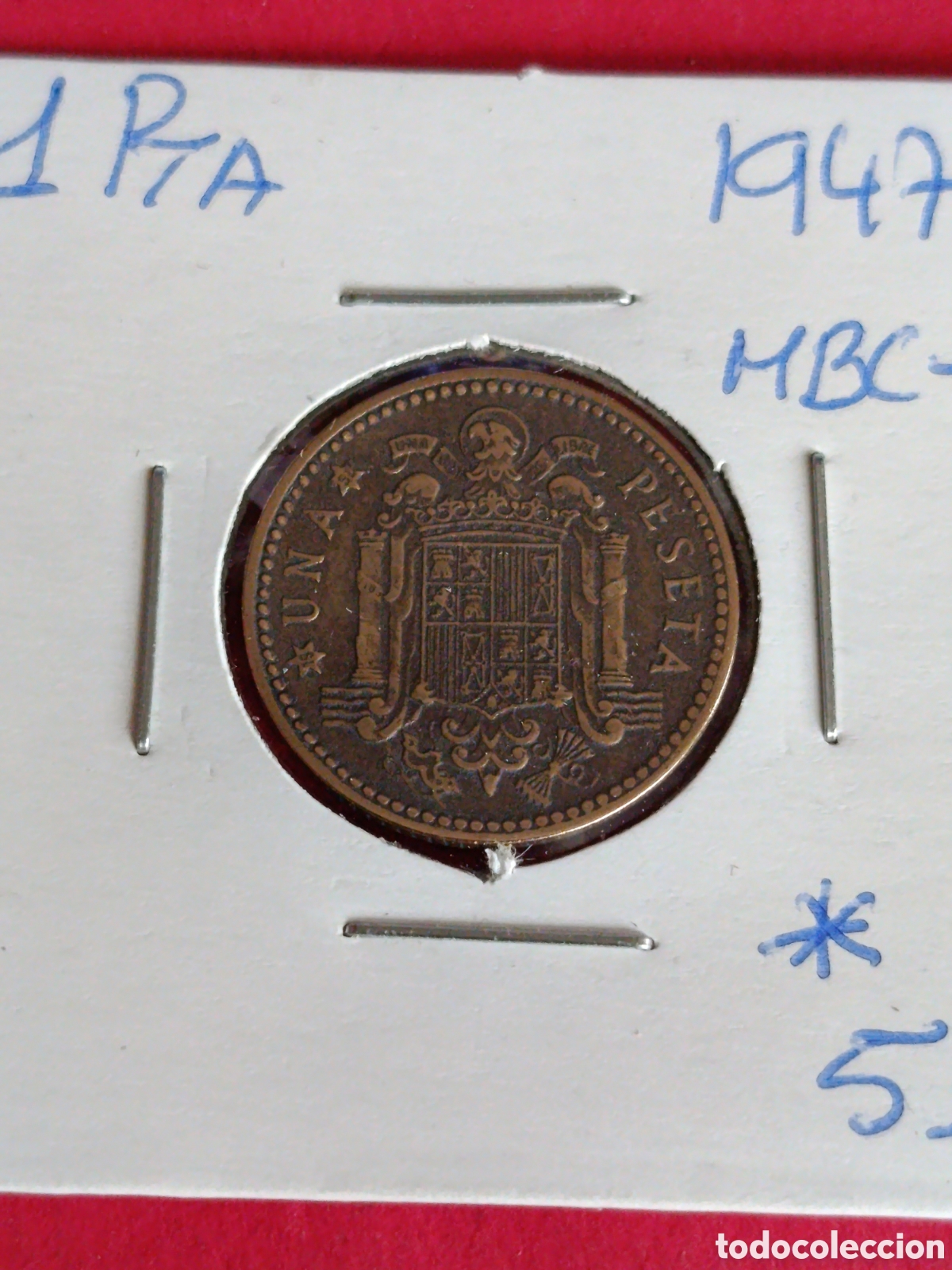 Monedas Franco: ESTADO ESPA&Ntilde;OL. 1 PESETA DE 1947*51* MBC-.