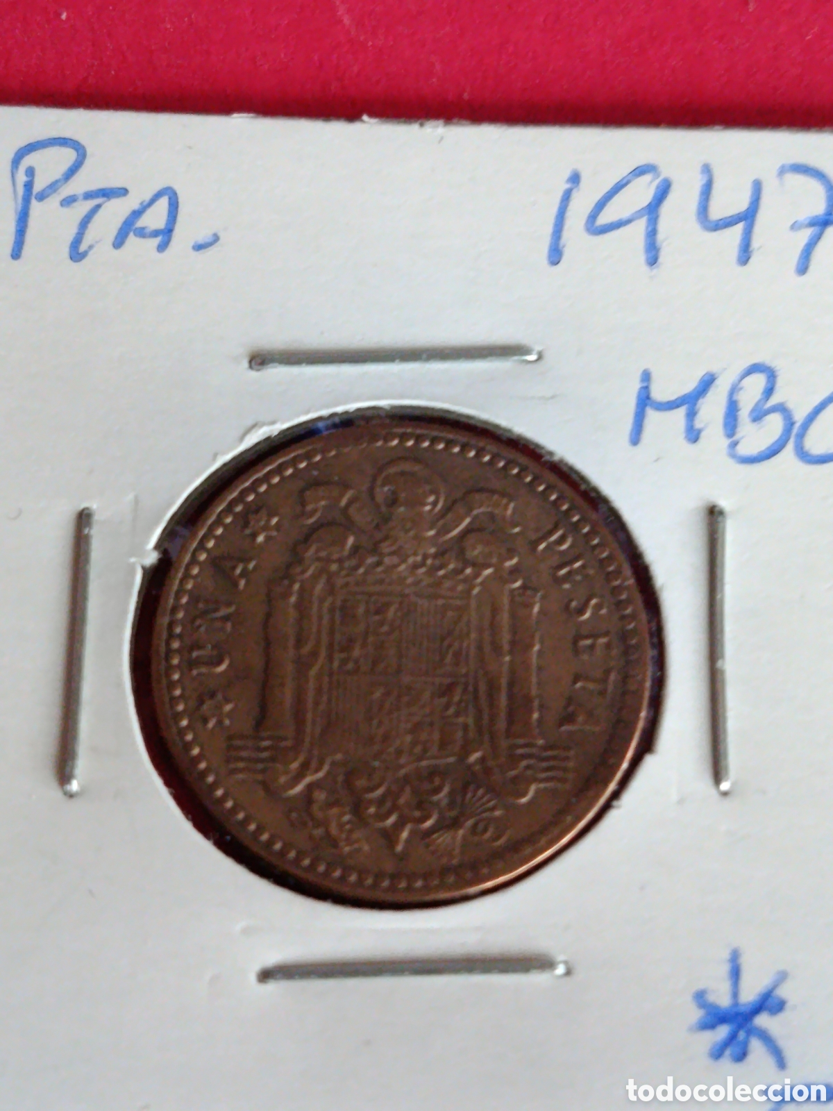 Monedas Franco: ESTADO ESPA&Ntilde;OL. 1 PESETA DE 1947*54* MBC-